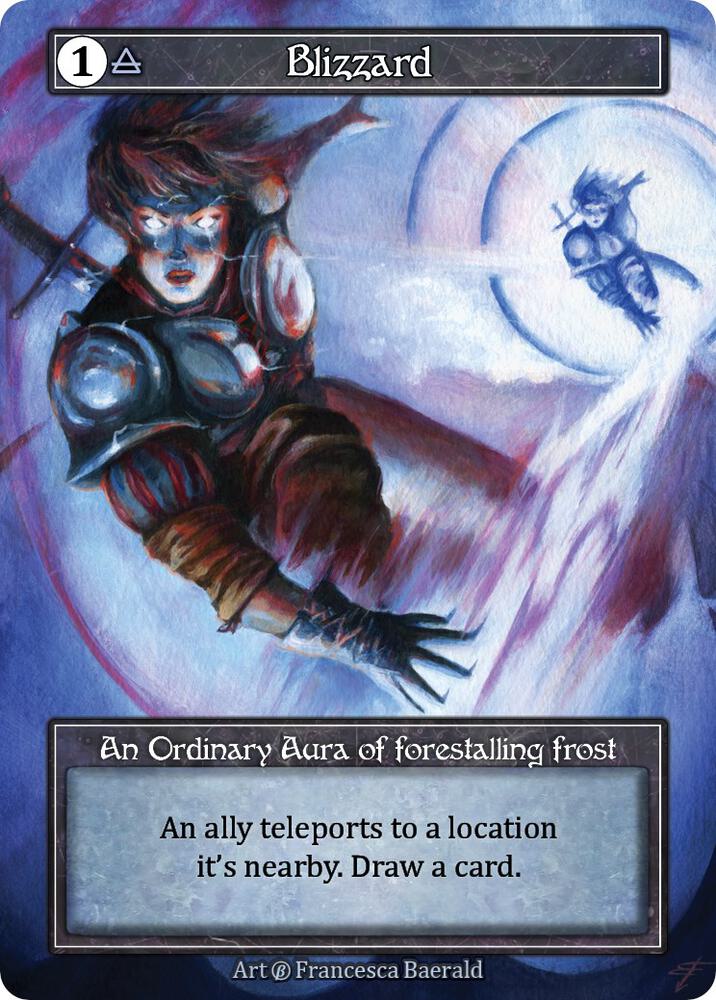 Blizzard (Foil) (Misprint) - Beta (Foil)