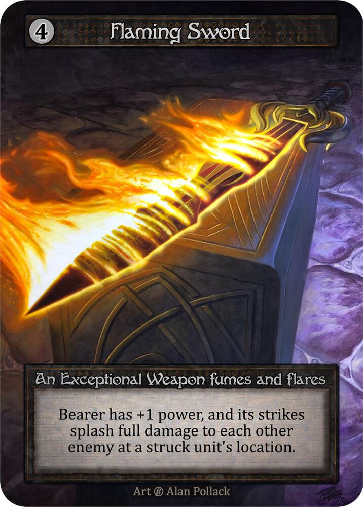 Flaming Sword - Beta (Non-Foil)