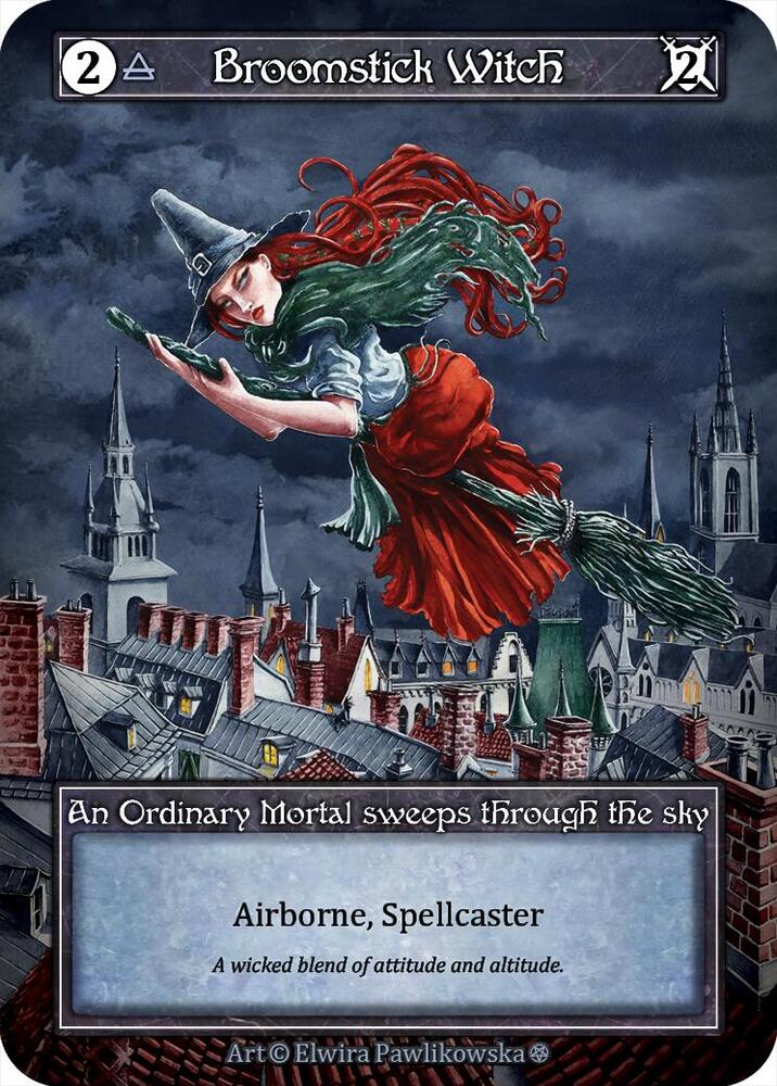 Broomstick Witch - Gothic (Foil)