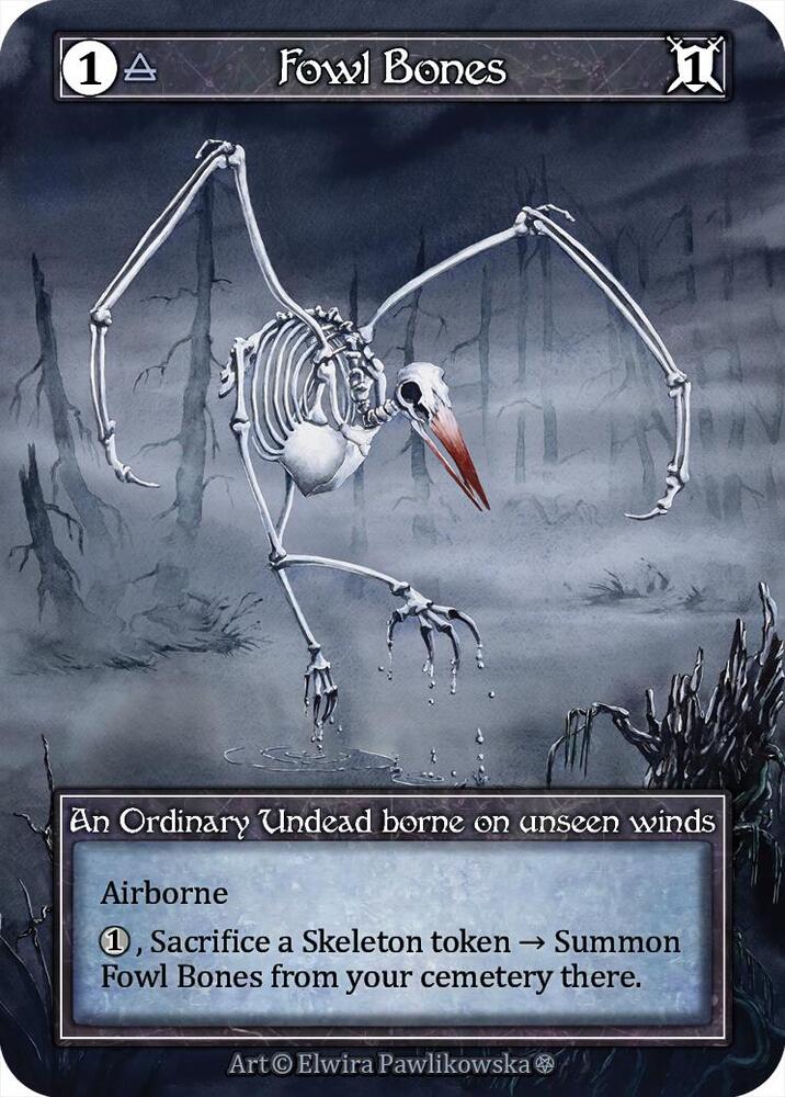 Fowl Bones - Gothic (Foil)
