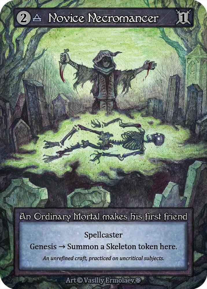 Novice Necromancer - Gothic (Non-Foil)