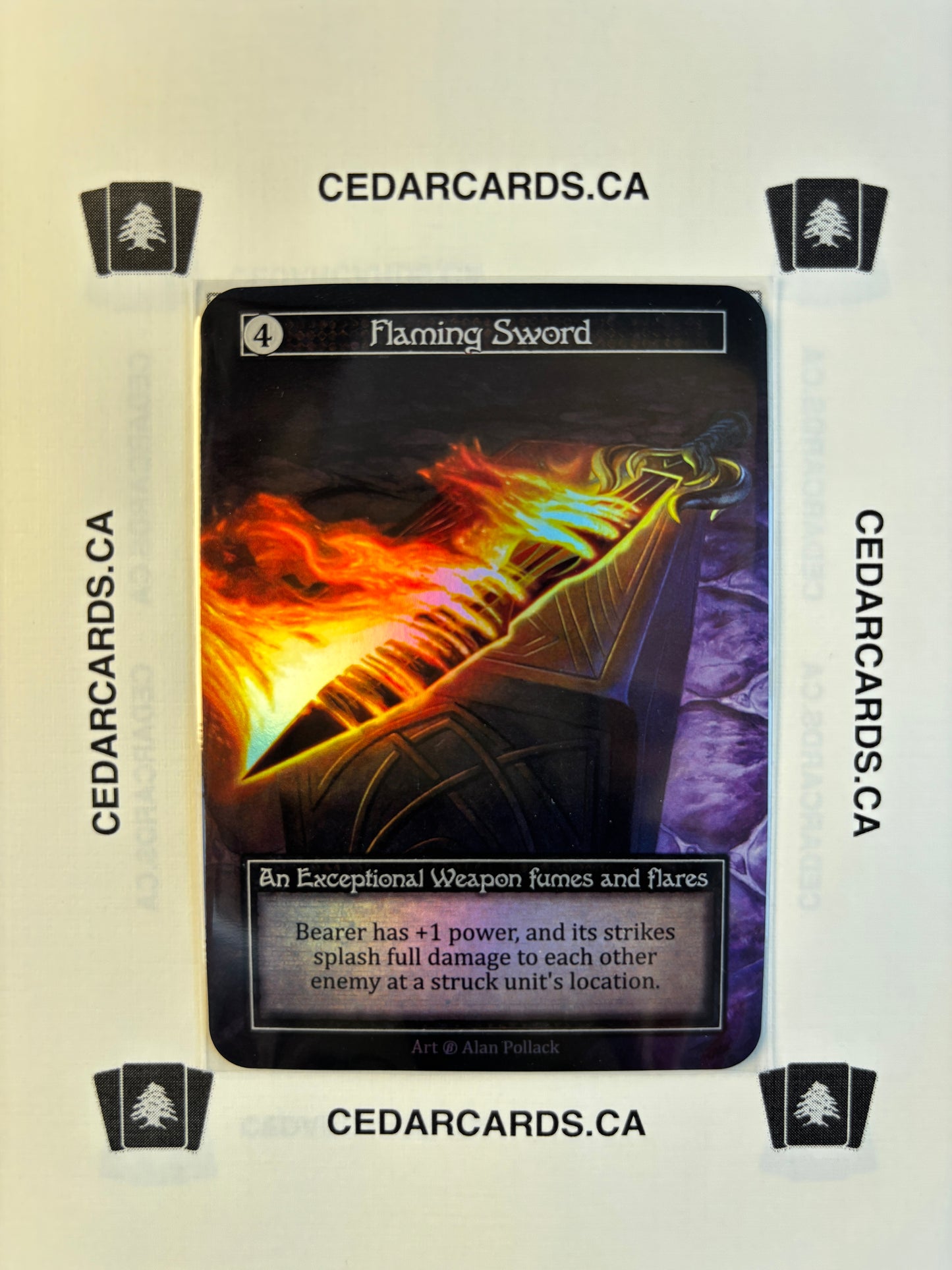 Flaming Sword – Beta (Foil)
