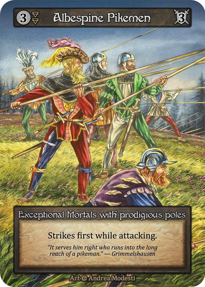 Albespine Pikemen - Alpha (Non-Foil)
