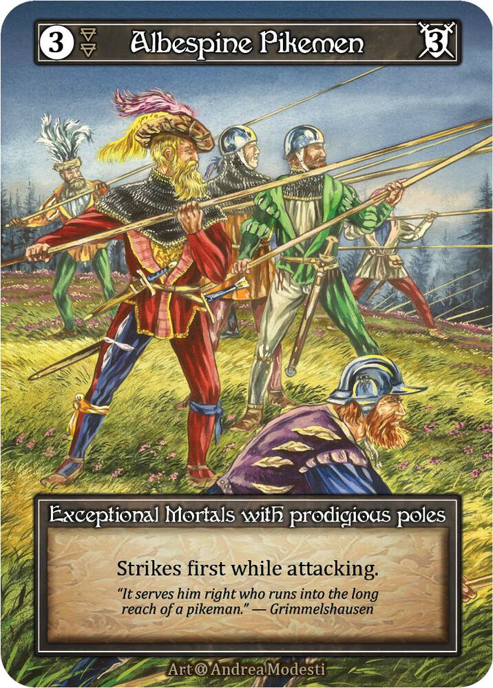 Albespine Pikemen - Alpha (Foil)
