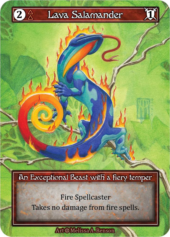 Lava Salamander - Alpha (Foil)