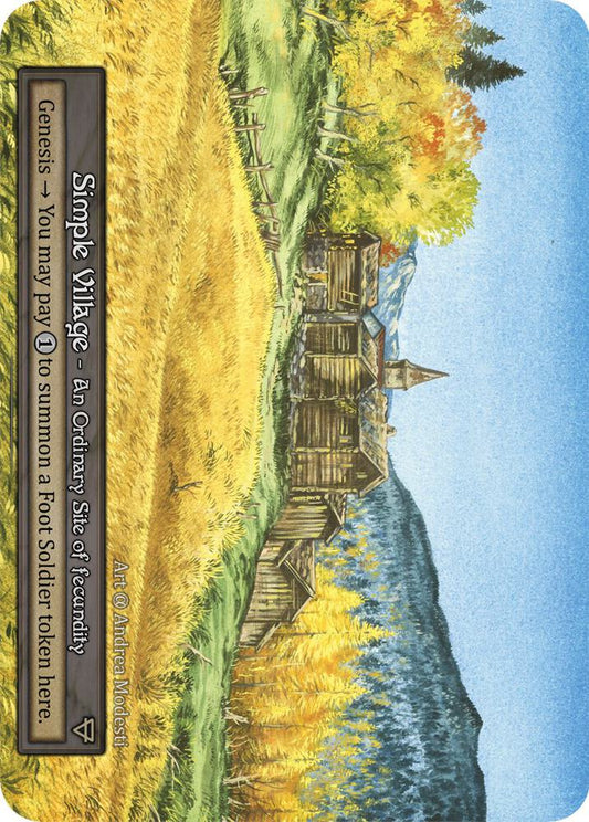 Simple Village (Preconstructed Deck) - Alpha (Non-Foil)