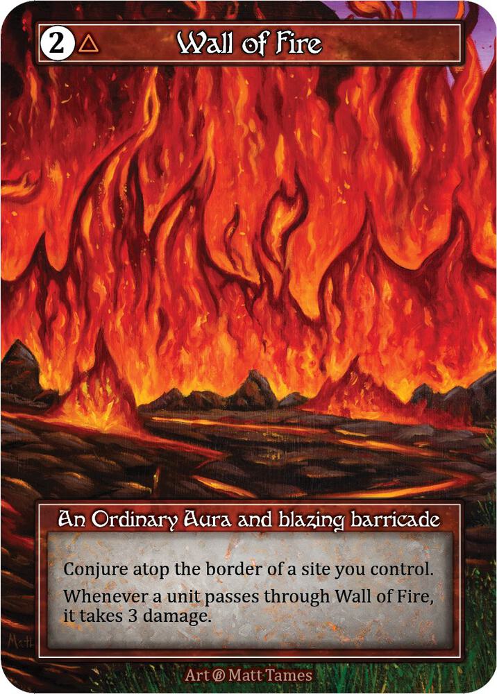 Wall of Fire - Beta (Foil)