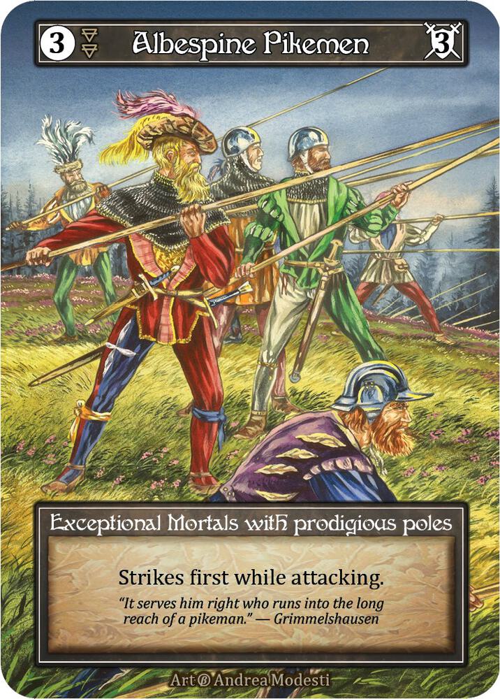 Albespine Pikemen - Beta (Foil)