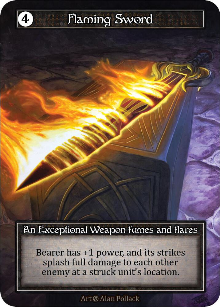 Flaming Sword - Beta (Foil)