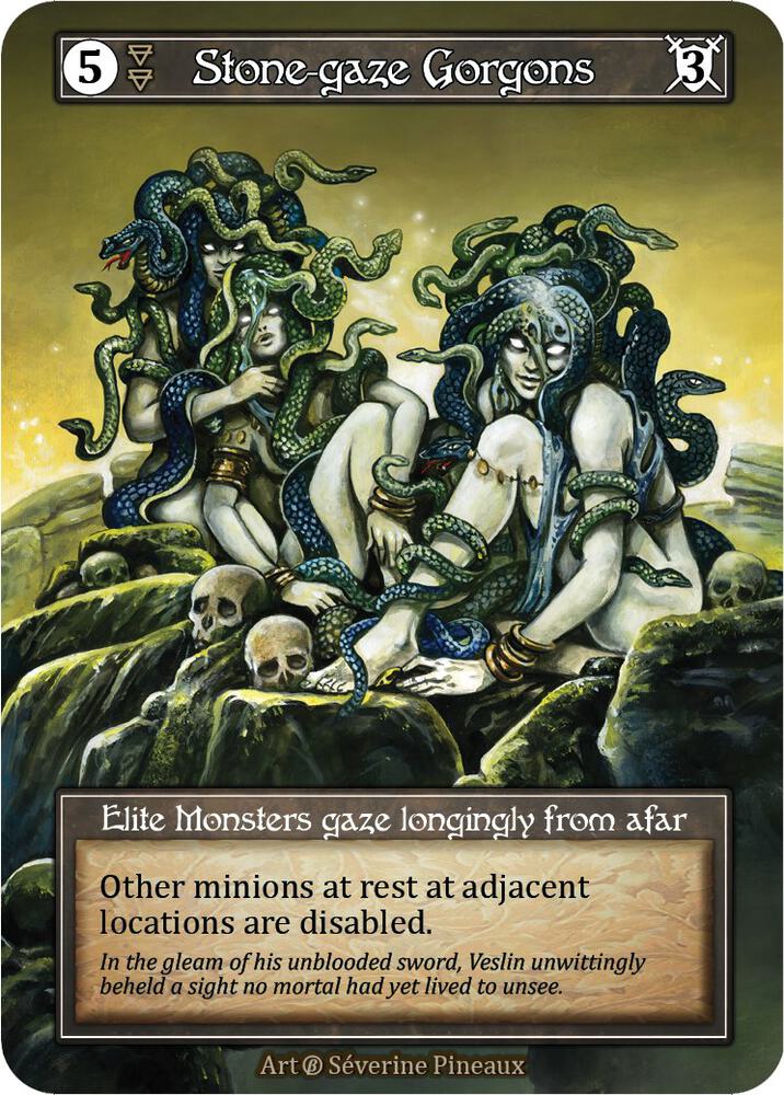 Stone-gaze Gorgons - Beta (Foil)