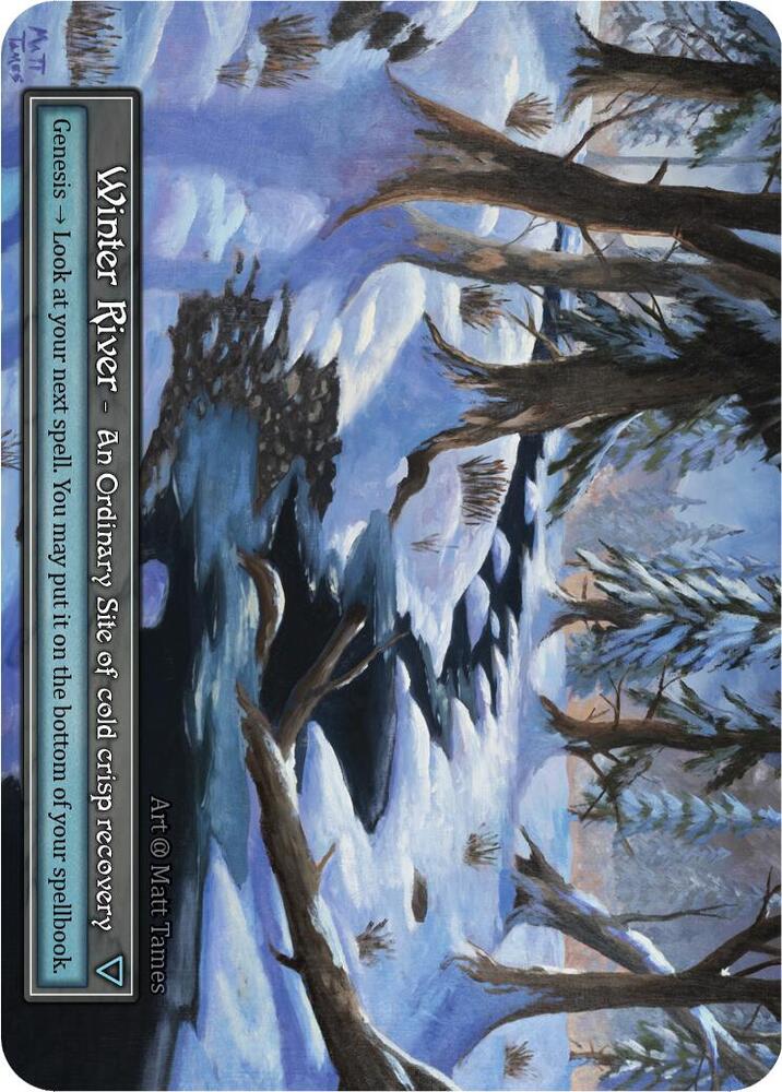 Winter River (Foil) (Box Topper) - Alpha (Foil)
