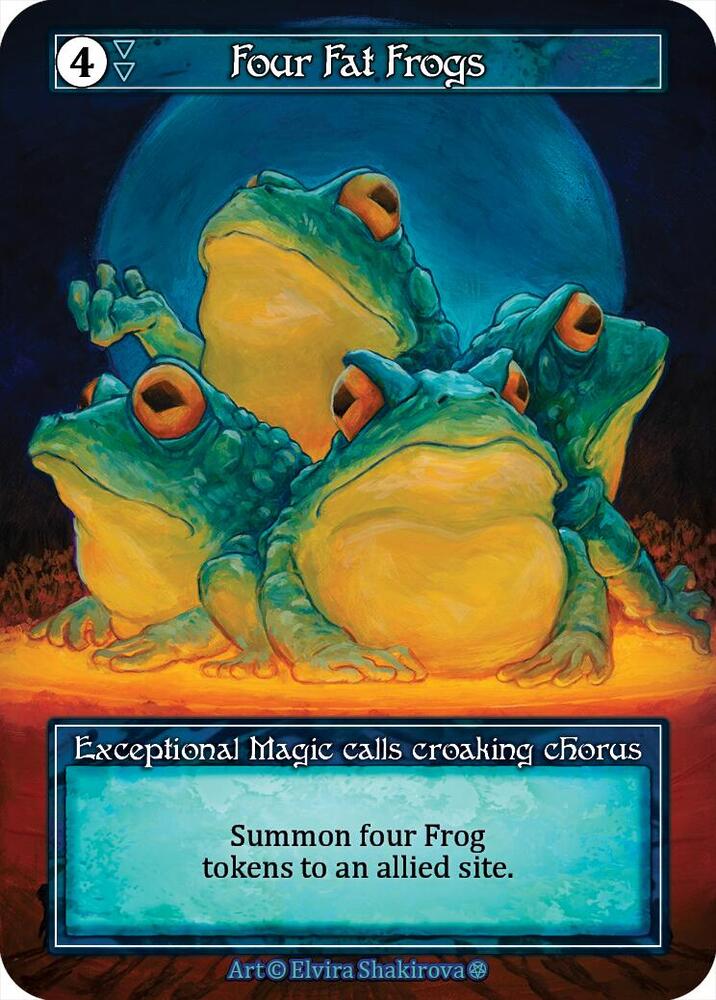 Four Fat Frogs - Gothic (Foil)