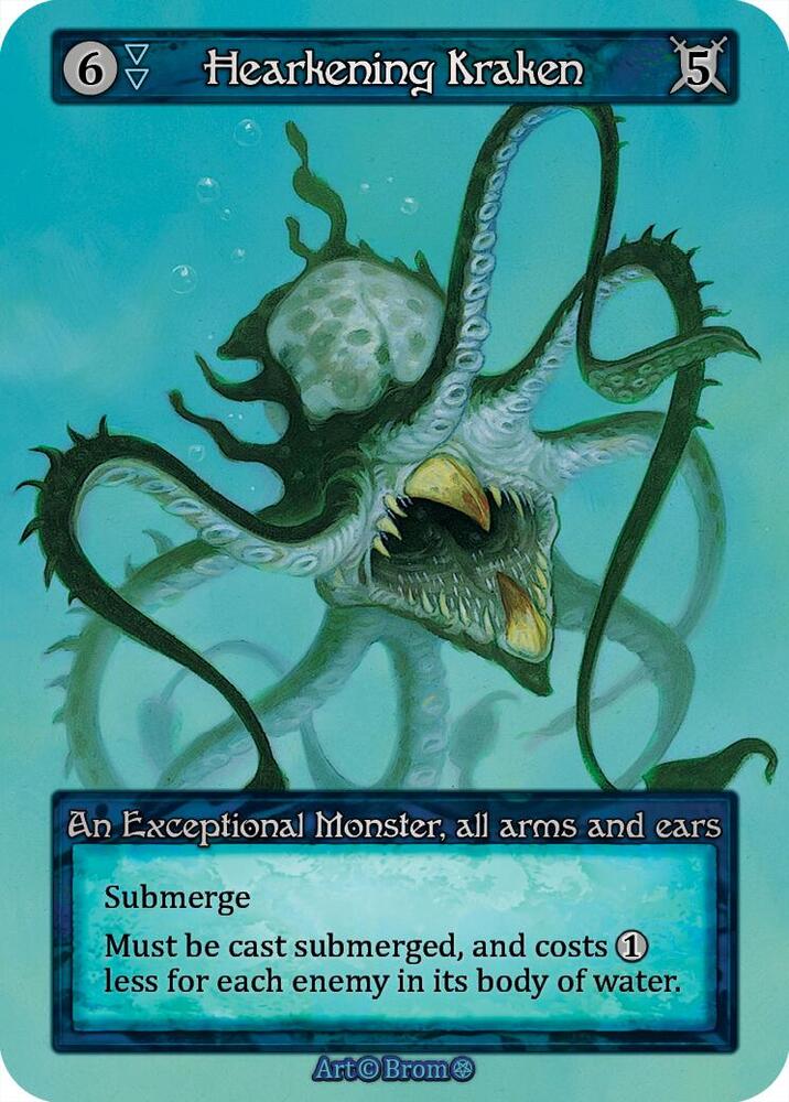 Hearkening Kraken - Gothic (Non-Foil)