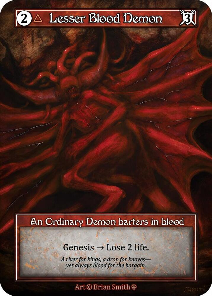 Lesser Blood Demon - Gothic (Foil)