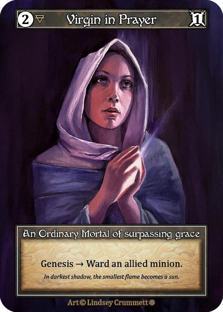 Virgin in Prayer - Gothic (Foil)