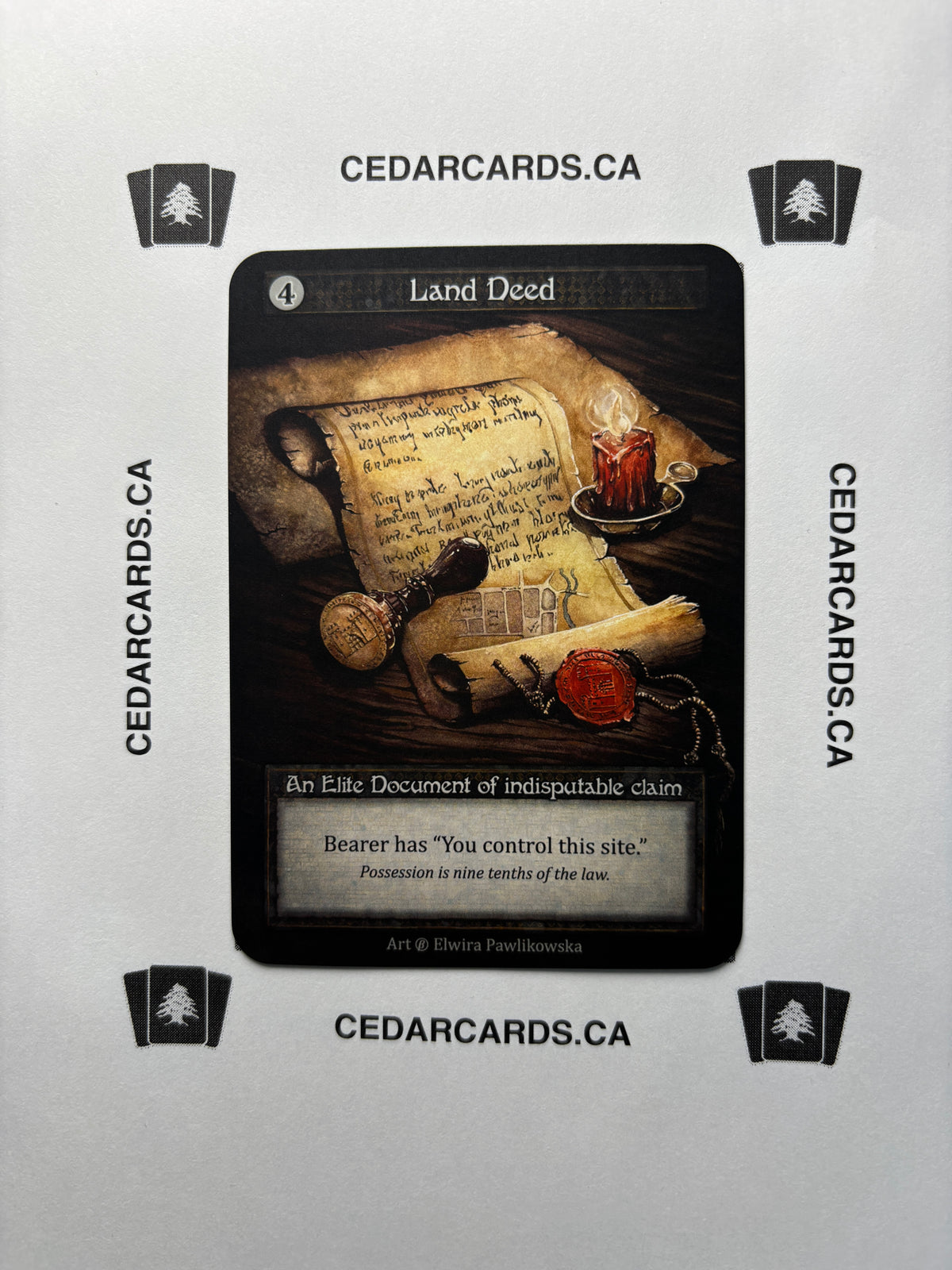 Land Deed – Beta (Non-Foil) – Cedar Cards Canada